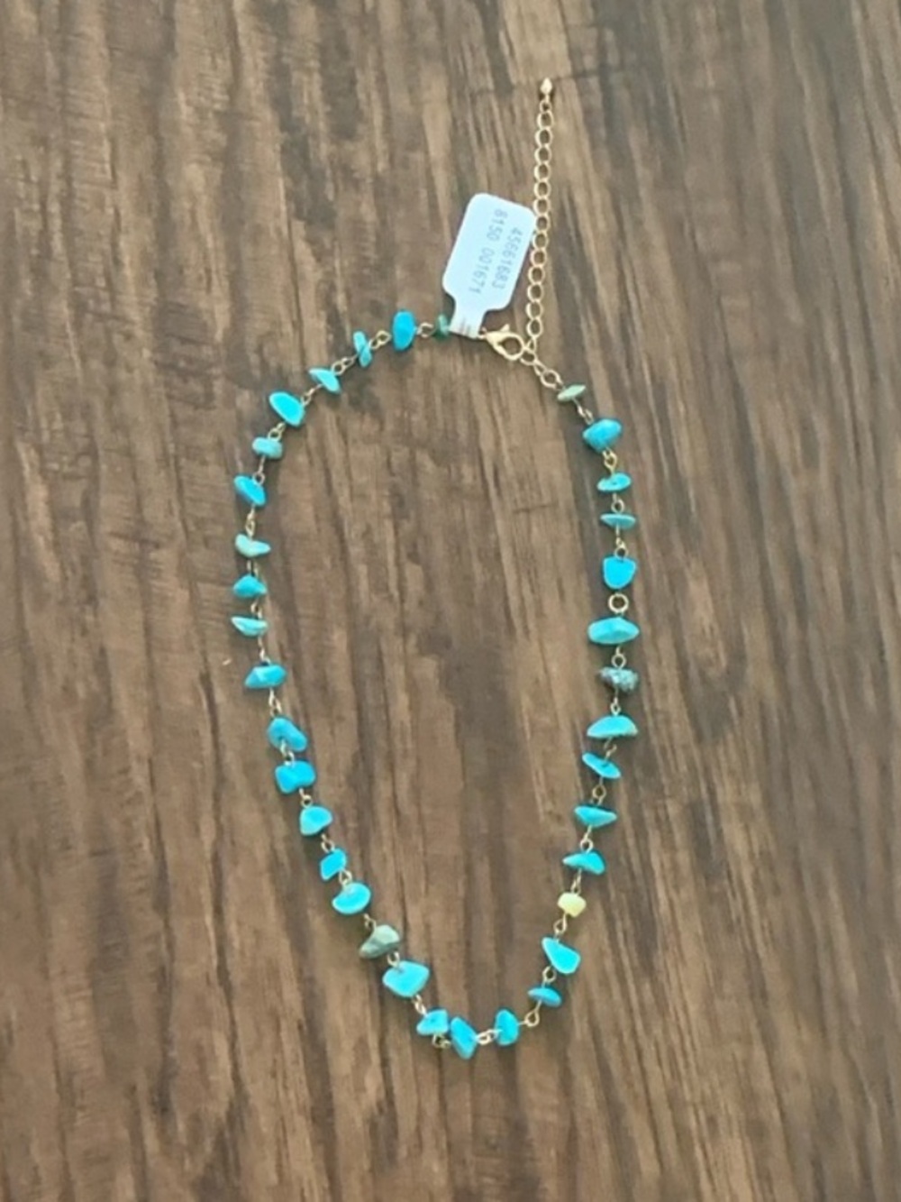 Free people Raw stone necklace size 14.5” plus 3” extender